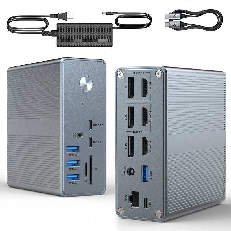 Compact Design USB-C Multiport Docking De ultieme oplossing voor Chrome OS gebruikers