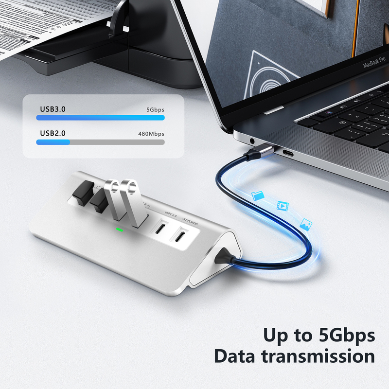 Bijkomende functies 9 in 1 USB-C Docking Station met gebruikershandleiding en compact ontwerp