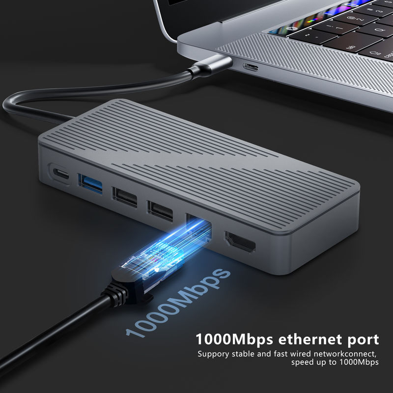 USB-C Docking Station USB 3.0 1G Ethernet 4K HDMI voor USB C Apparaten Compatibiliteit