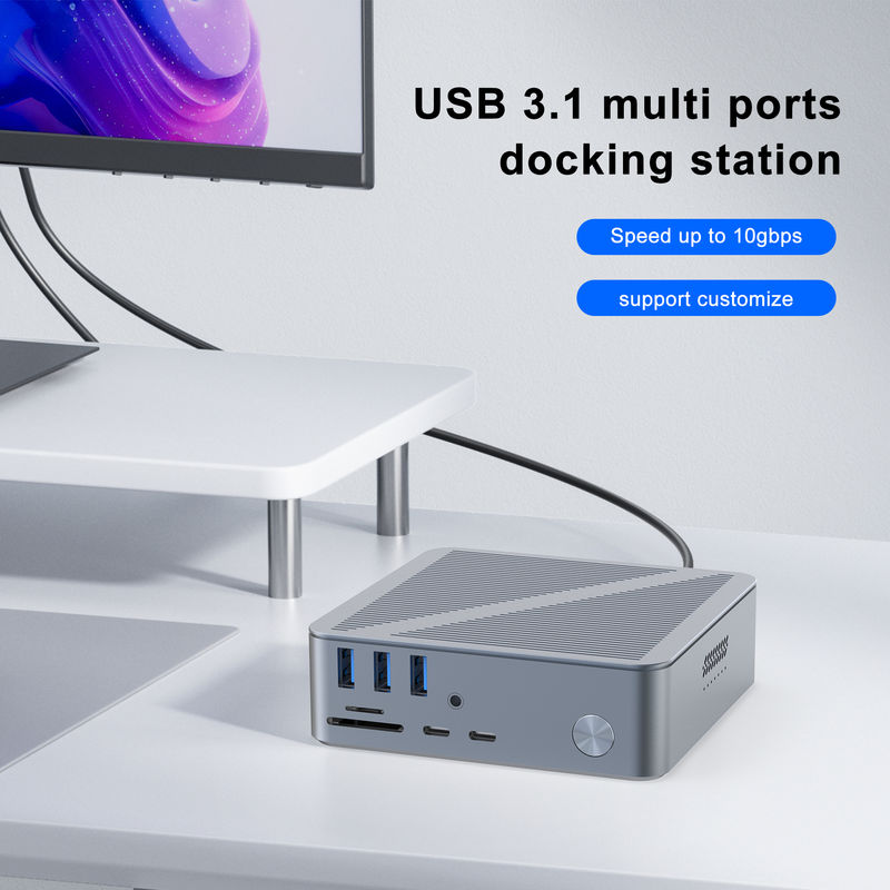 Desktop USB-C Docking Station HDMI 4K Resolution Display Port USB C 3.1 Voor Laptop PC