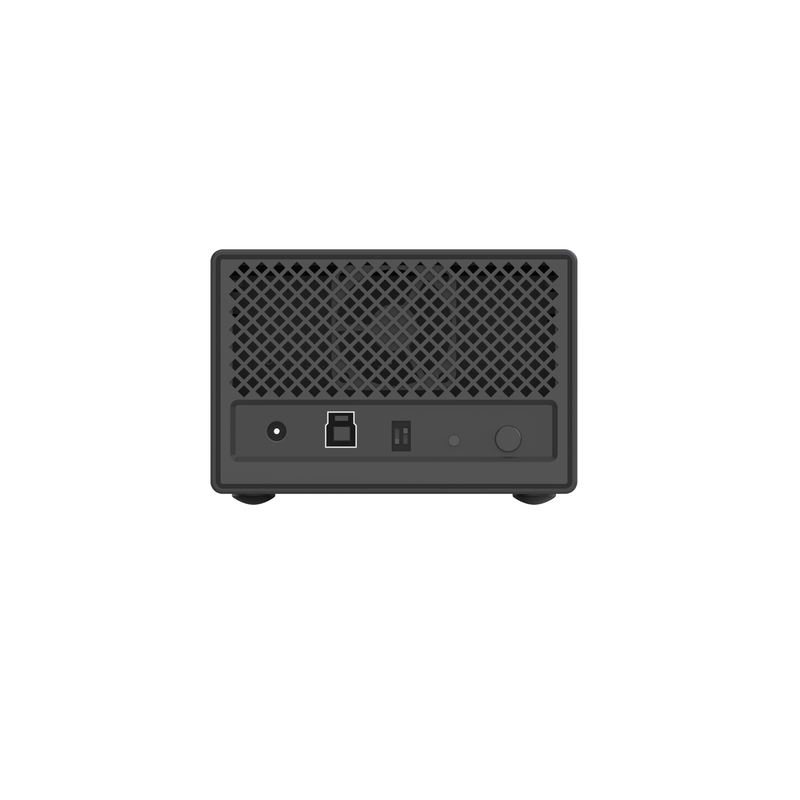 4-bay aluminium RAID HDD-behuizing van aluminiumlegering met hardware RAID 6-modi en dubbele 10Gbps Type-C DAS-opslagarray