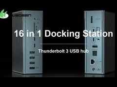 5 in 1 Aluminium USB type C Hub met meerdere poorten 5Gbps Gegevensoverdrachtsnelheid 3,5 mm Audio Jack