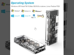 11-in-1 USB-C Hub met Dual HDMI USB 3.0 Ethernet 3.5mm Audio voor Macbook laptop