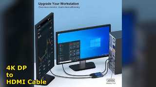 Displayport naar HDMI-kabel 4K-adapter